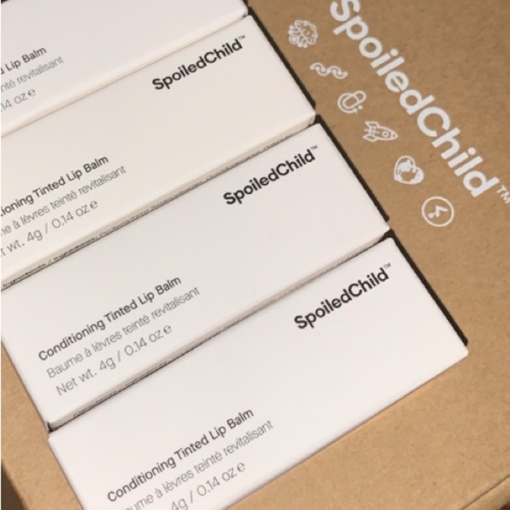 3x NIB Spoiled Child Conditioning Tinted Lip Balm in "Natural Pink"